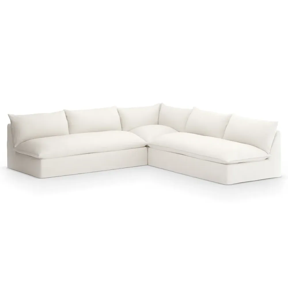 Cee 3-Piece Outdoor Sectional - Cream