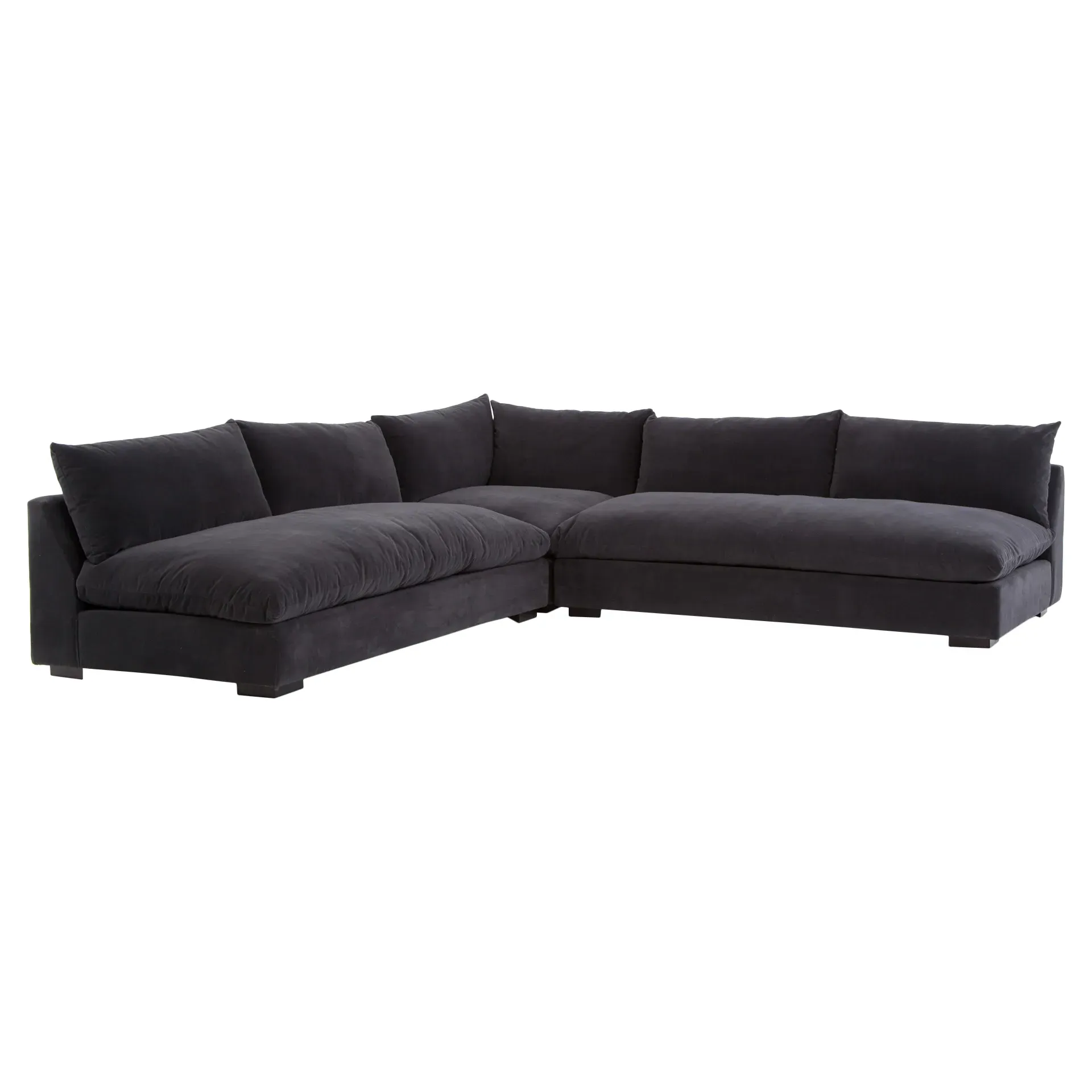 Cee Corner Sectional - Grey, Performance Fabric