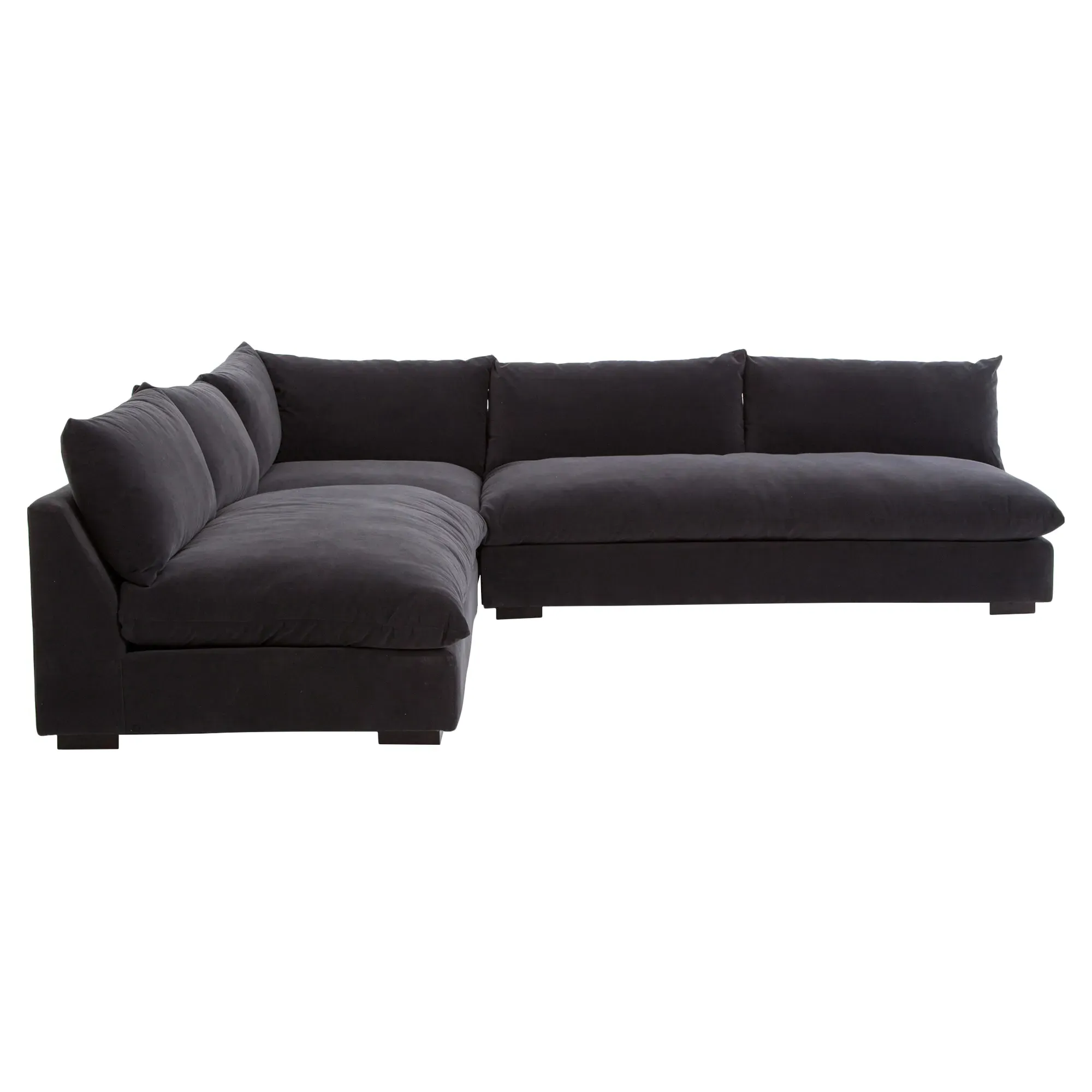 Cee Corner Sectional - Grey, Performance Fabric