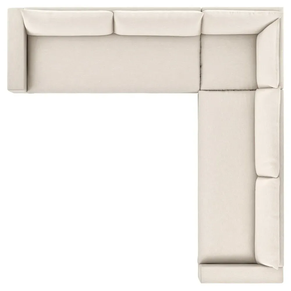 Cee L-Shaped Corner Sectional - Beige