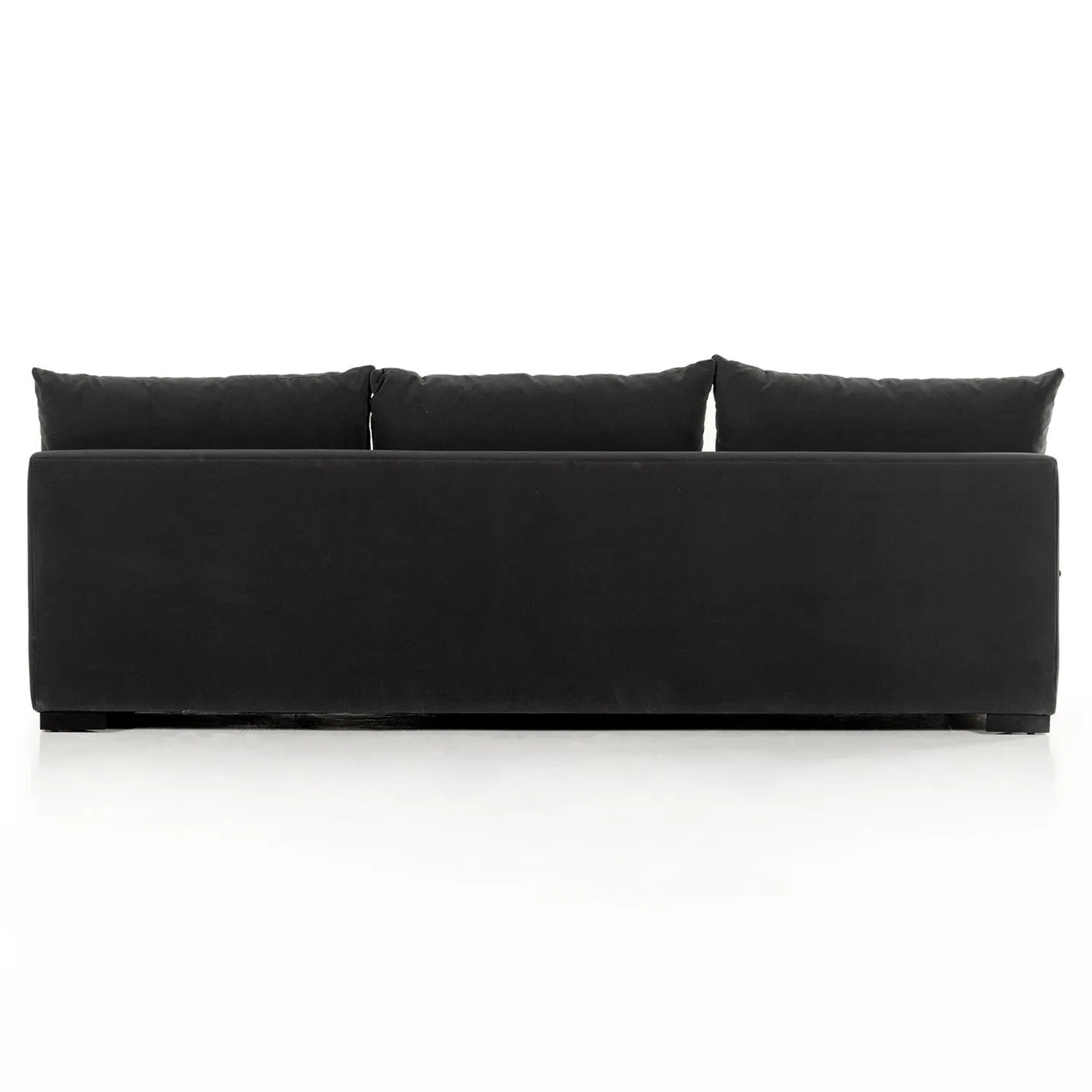 Cee Large Armless Sofa - Charcoal Grey, Performance Fabric