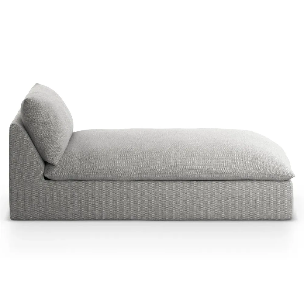 Cee Outdoor Chaise Lounge - Grey, Olefin