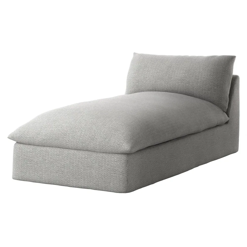 Cee Outdoor Chaise Lounge - Grey, Olefin