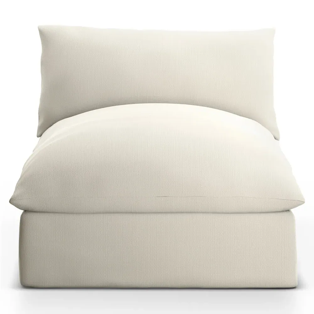 Cee Outdoor Chaise Lounge - White, Olefin