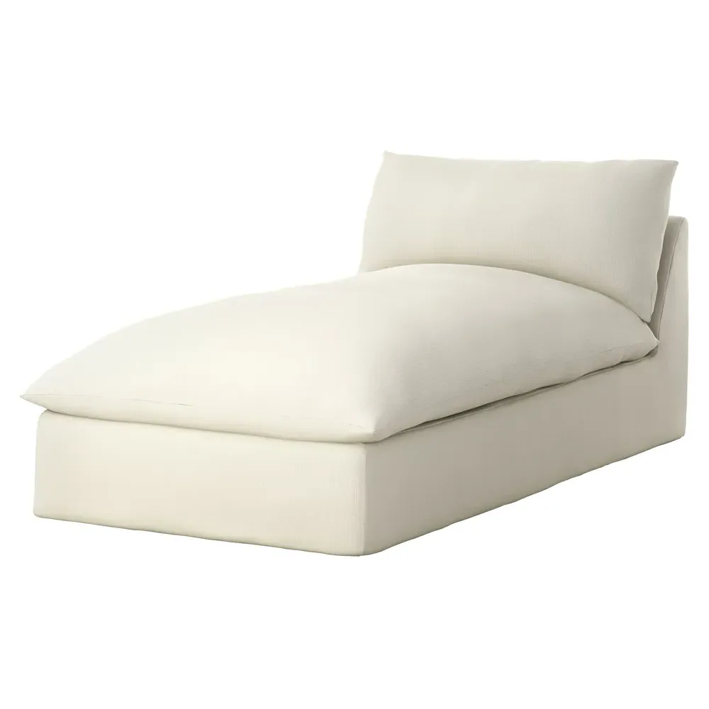 Cee Outdoor Chaise Lounge - White, Olefin image