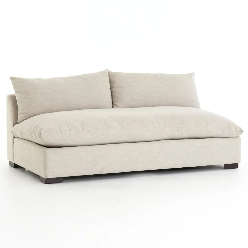 Cee Small Armless Sofa - Beige