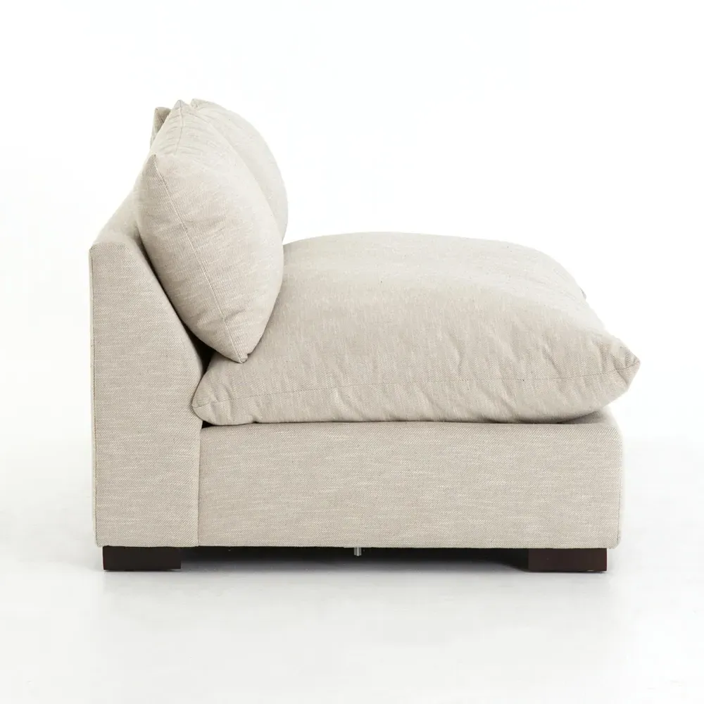 Cee Small Armless Sofa - Beige