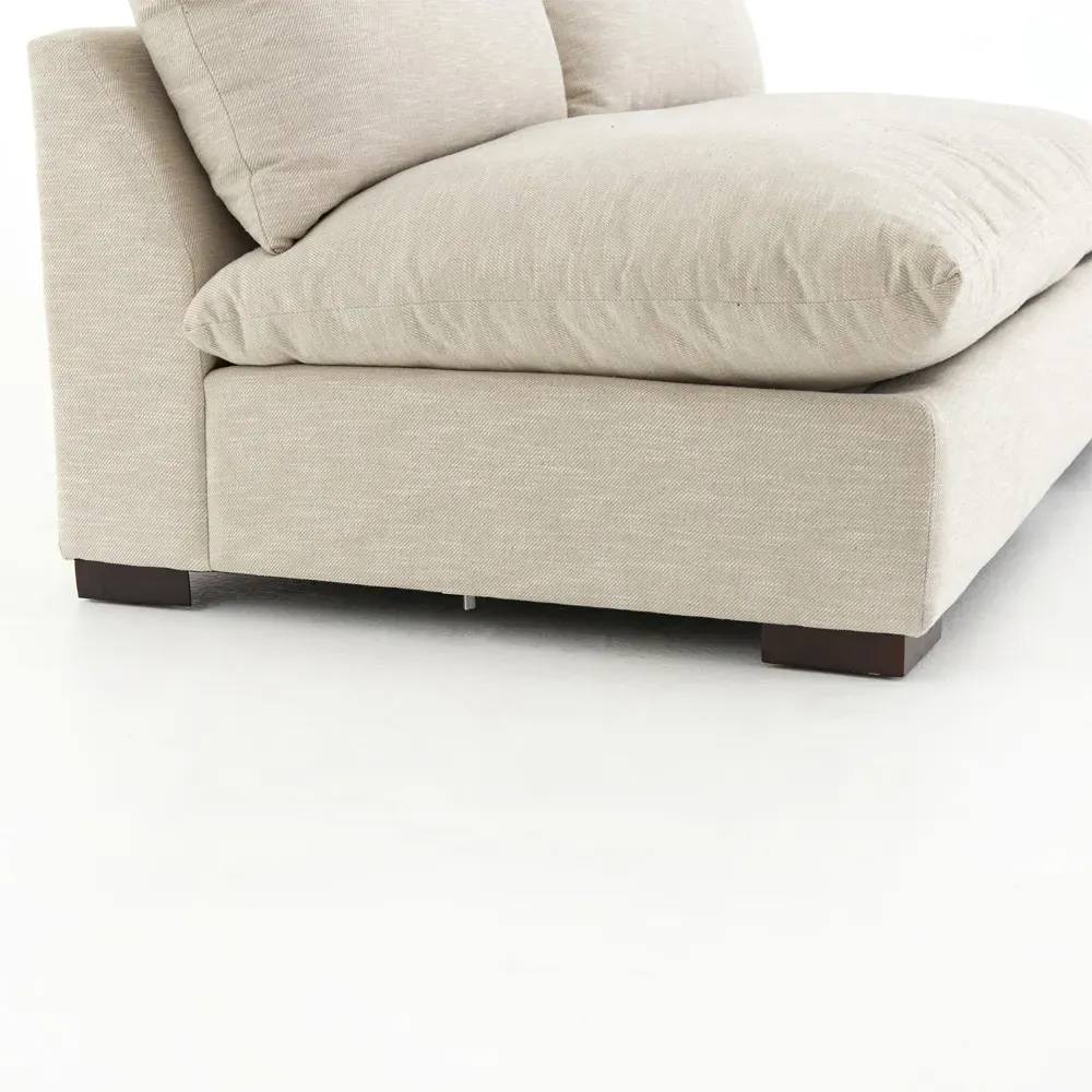 Cee Small Armless Sofa - Beige