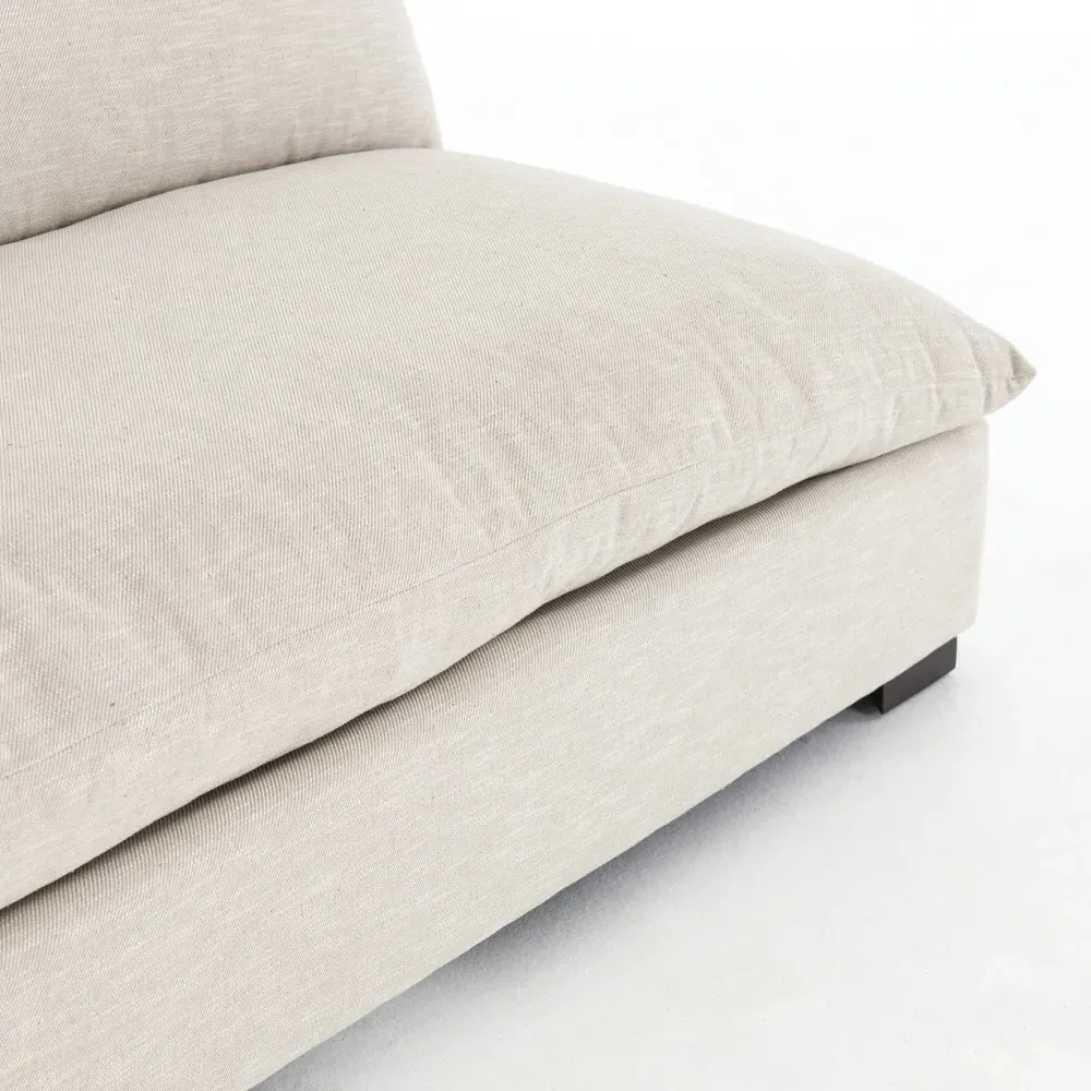 Cee Small Armless Sofa - Beige