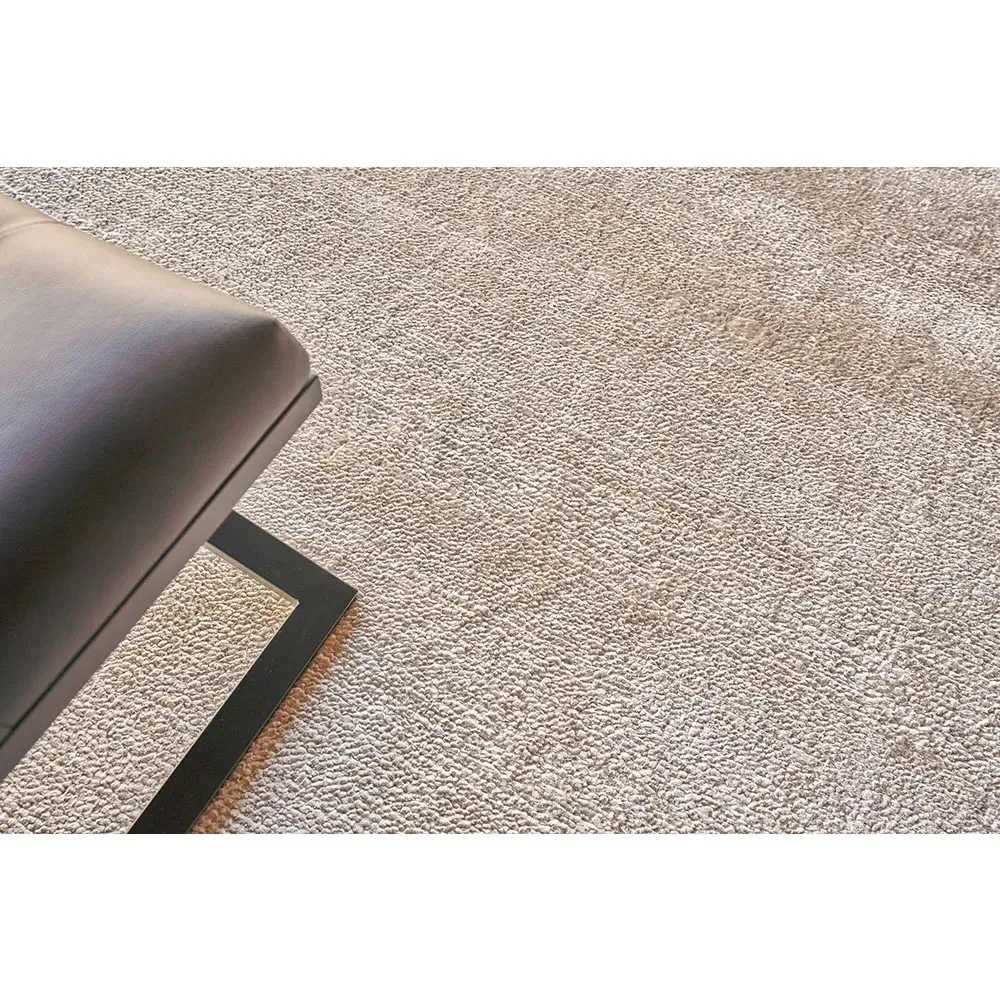 Celeste Hand Knotted Rug - Light Beige, Silk