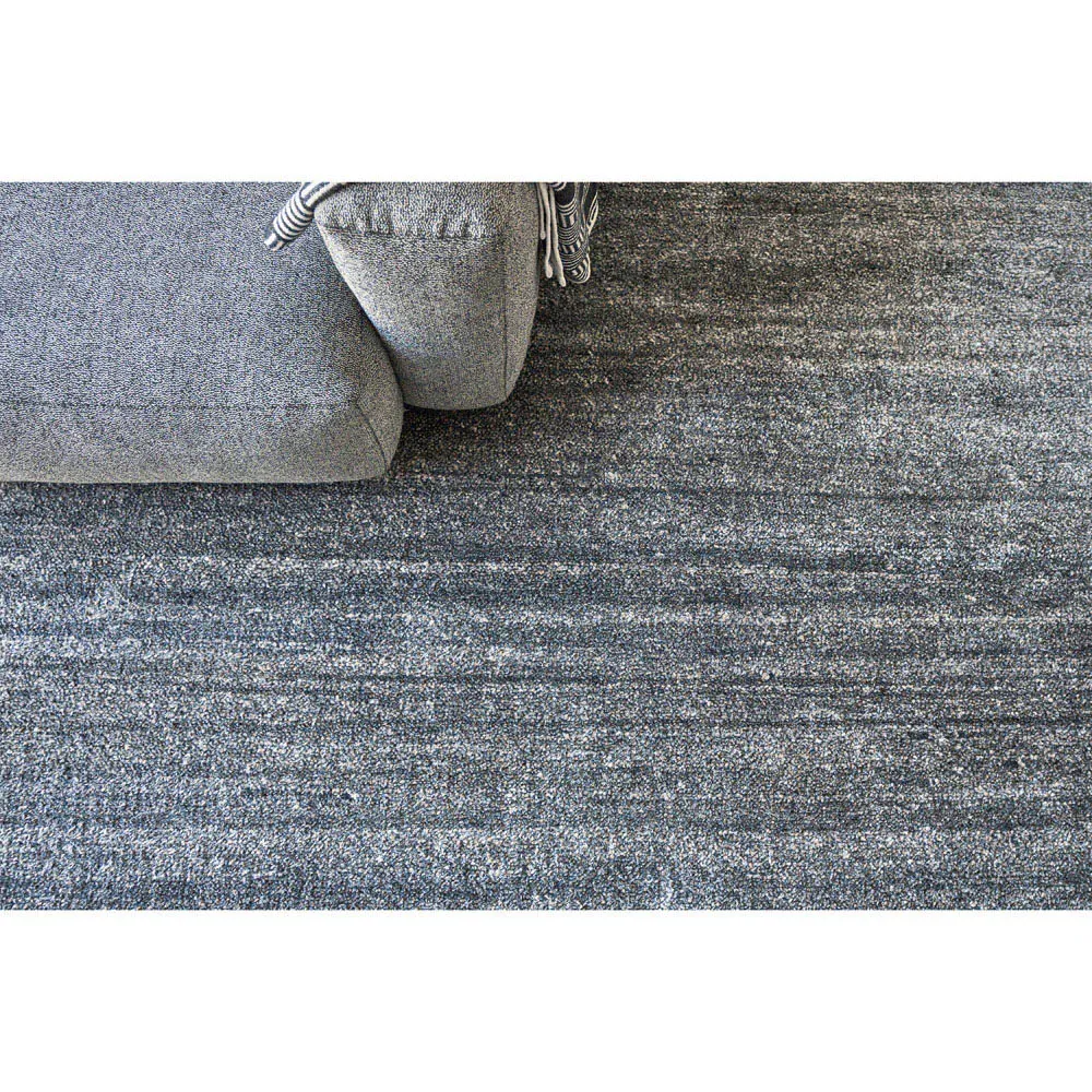 Celeste Hand Knotted Rug Sample - Charcoal, Silk