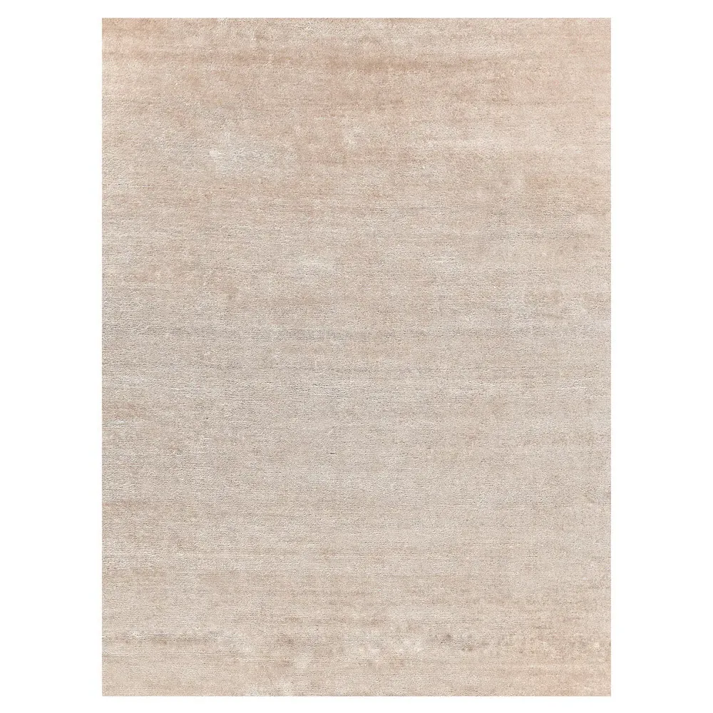 Celeste Hand Knotted Rug Sample - Light Beige, Silk