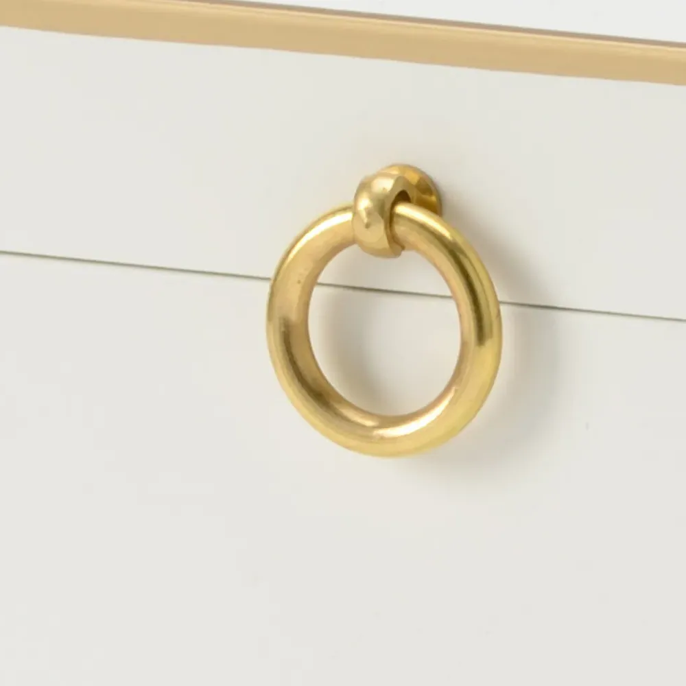 Celeste Rectangular Decorative Box - Cream, Wood