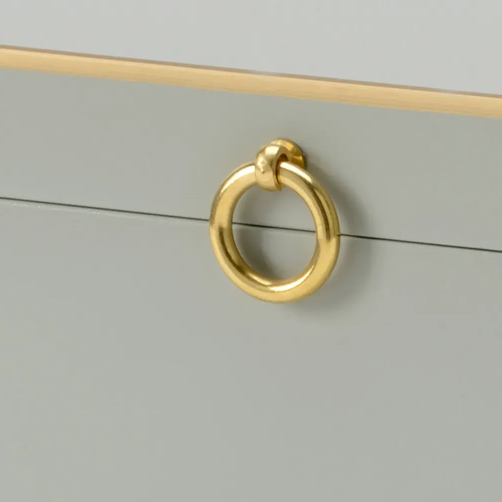 Celeste Rectangular Decorative Box - Gray, Wood