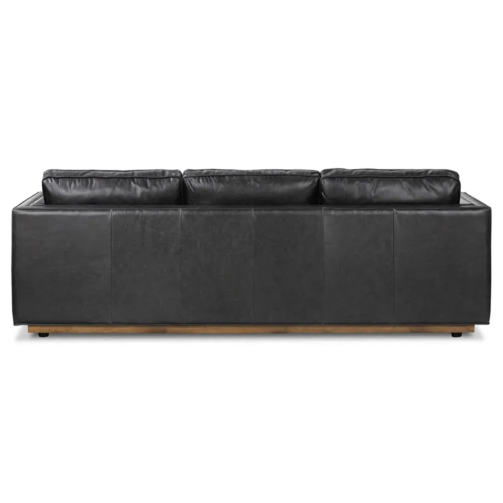Celeste Tufted Seat Sofa - Black, Leather