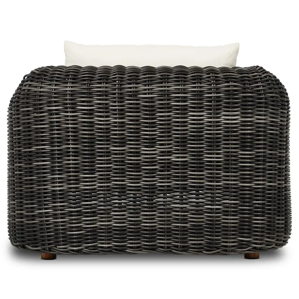 Celina Outdoor Chaise Lounge - Cream, Teak