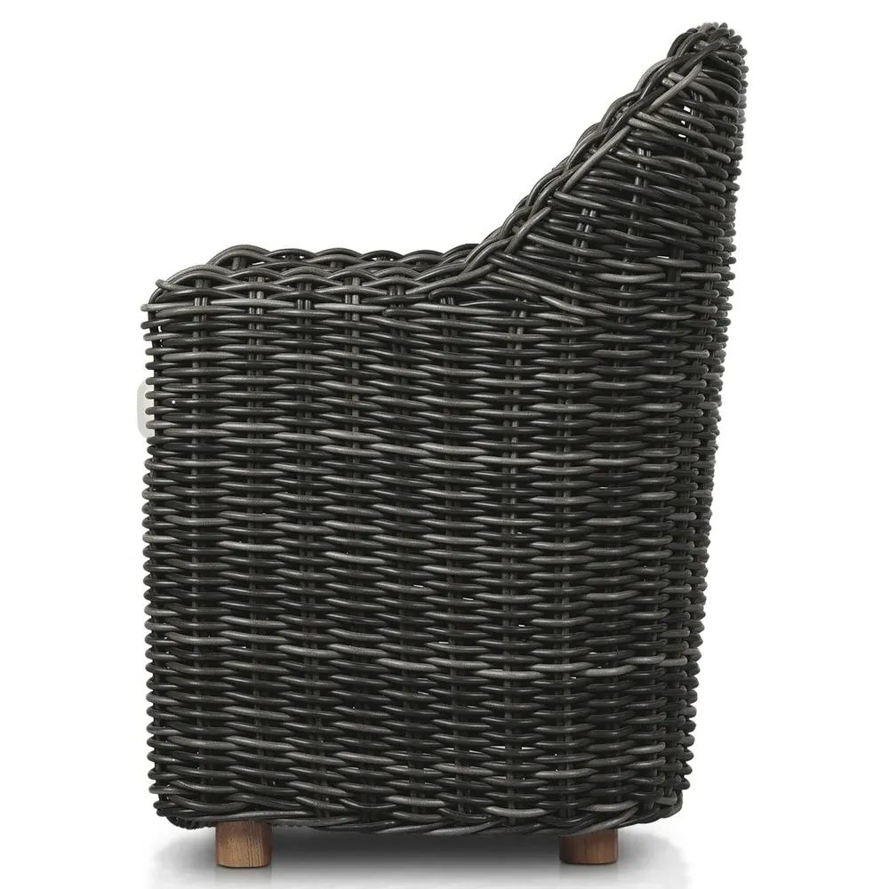 Celina Outdoor Dining Arm Chair - Cream, Teak