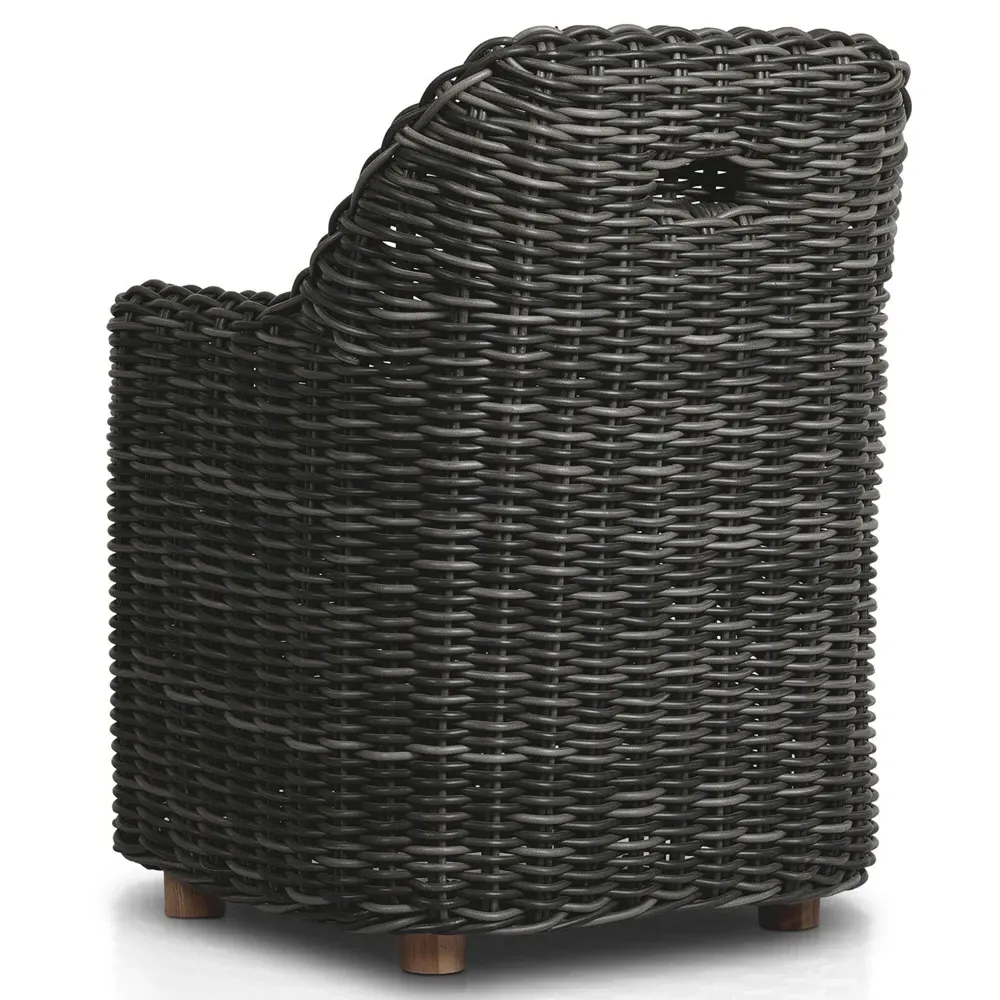 Celina Outdoor Dining Arm Chair - Cream, Teak