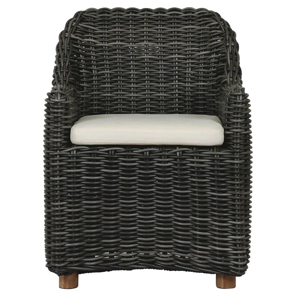 Celina Outdoor Dining Arm Chair - Cream, Teak