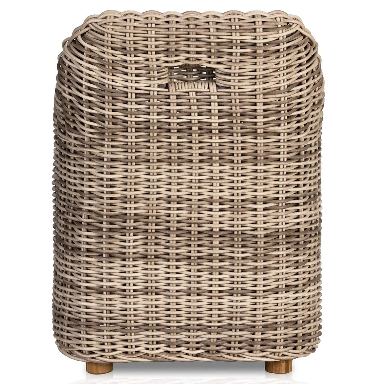 Celina Outdoor Dining Arm Chair - White, Teak