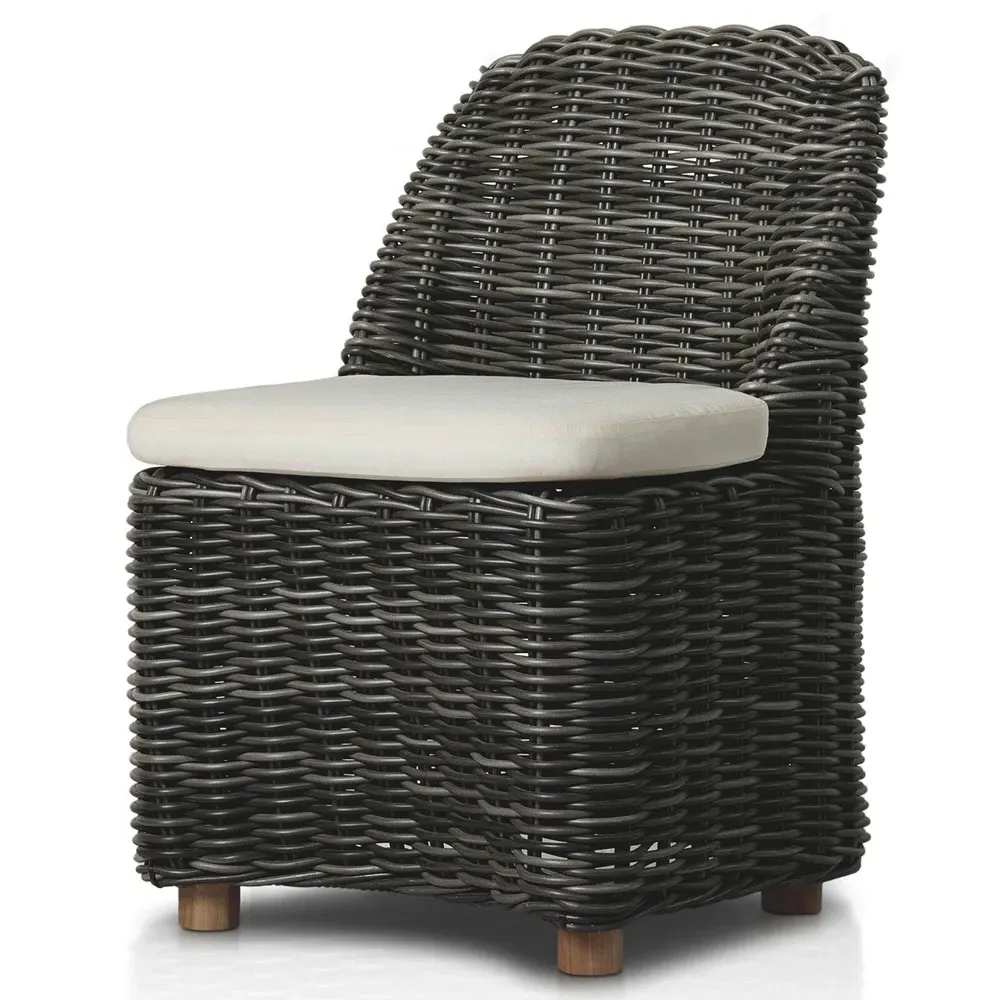 Celina Outdoor Dining Chair - Cream, Teak