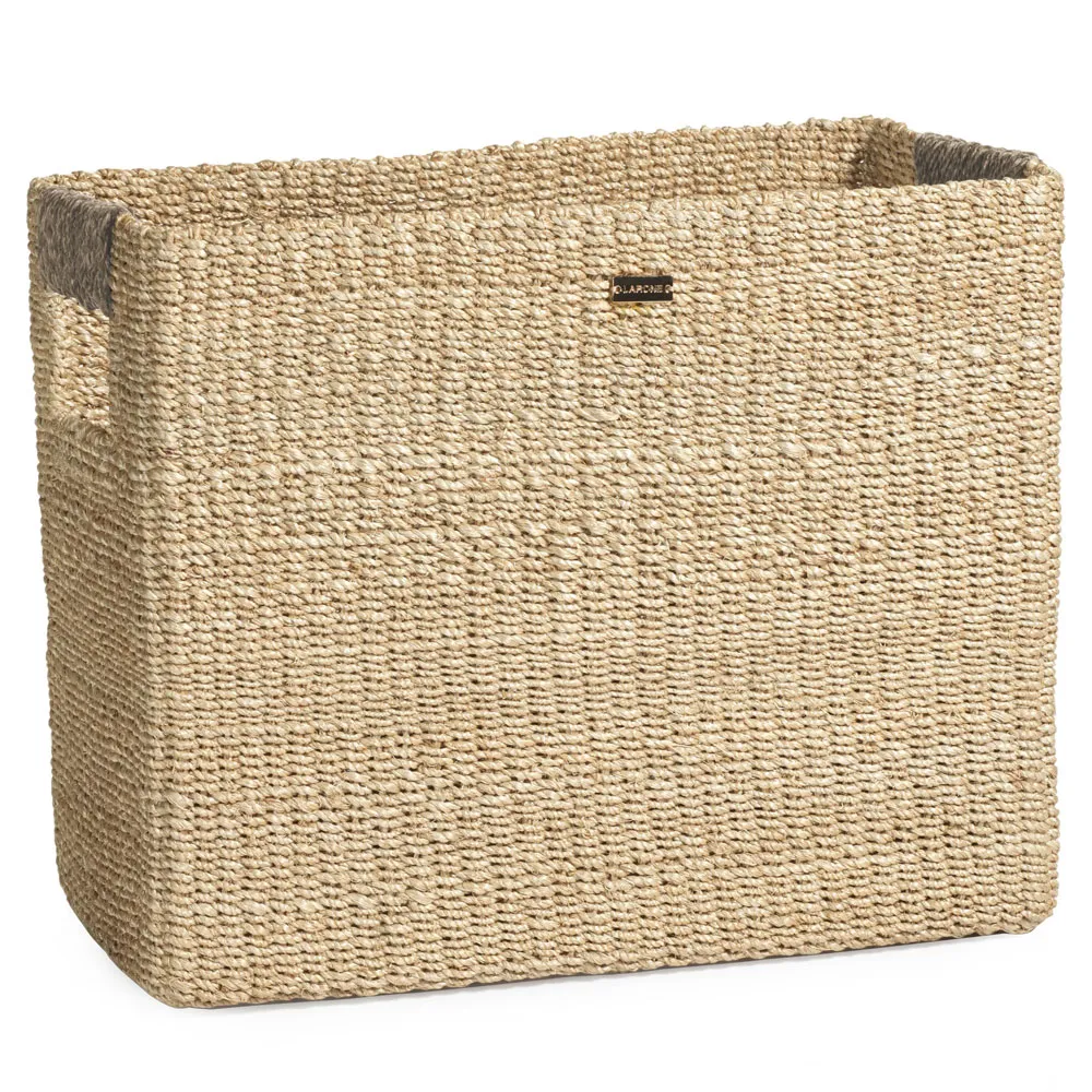 Cena Rectangular Magazine Holder - Brown, Abaca image
