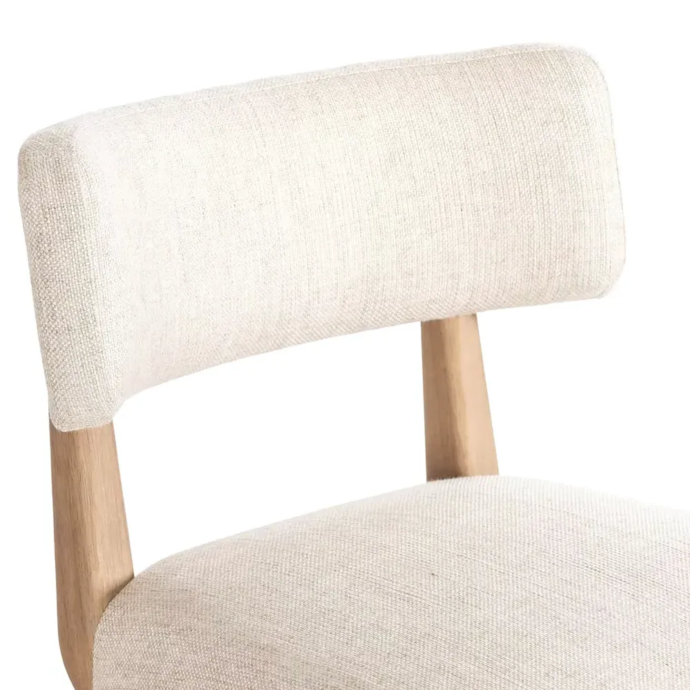 Cerise Swivel Counter Stool - Cream, Wood