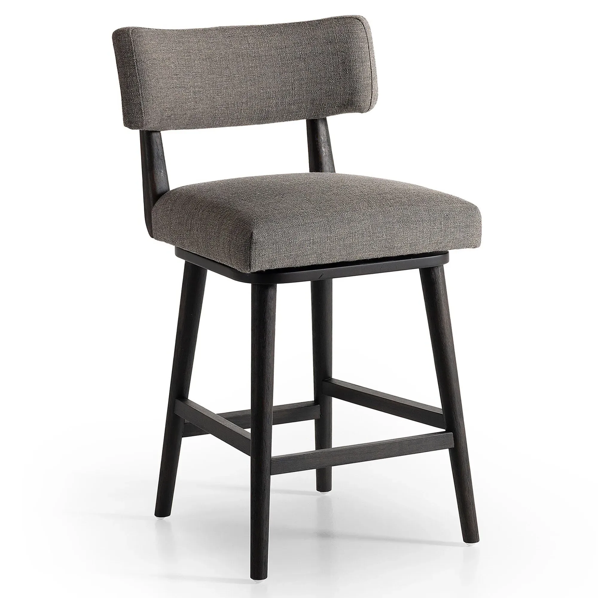 Cerise Swivel Counter Stool - Grey, Parawood