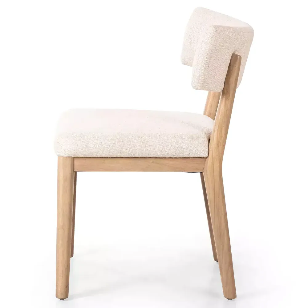 Cerise Upholstered Dining Chair - Cream, Parawood