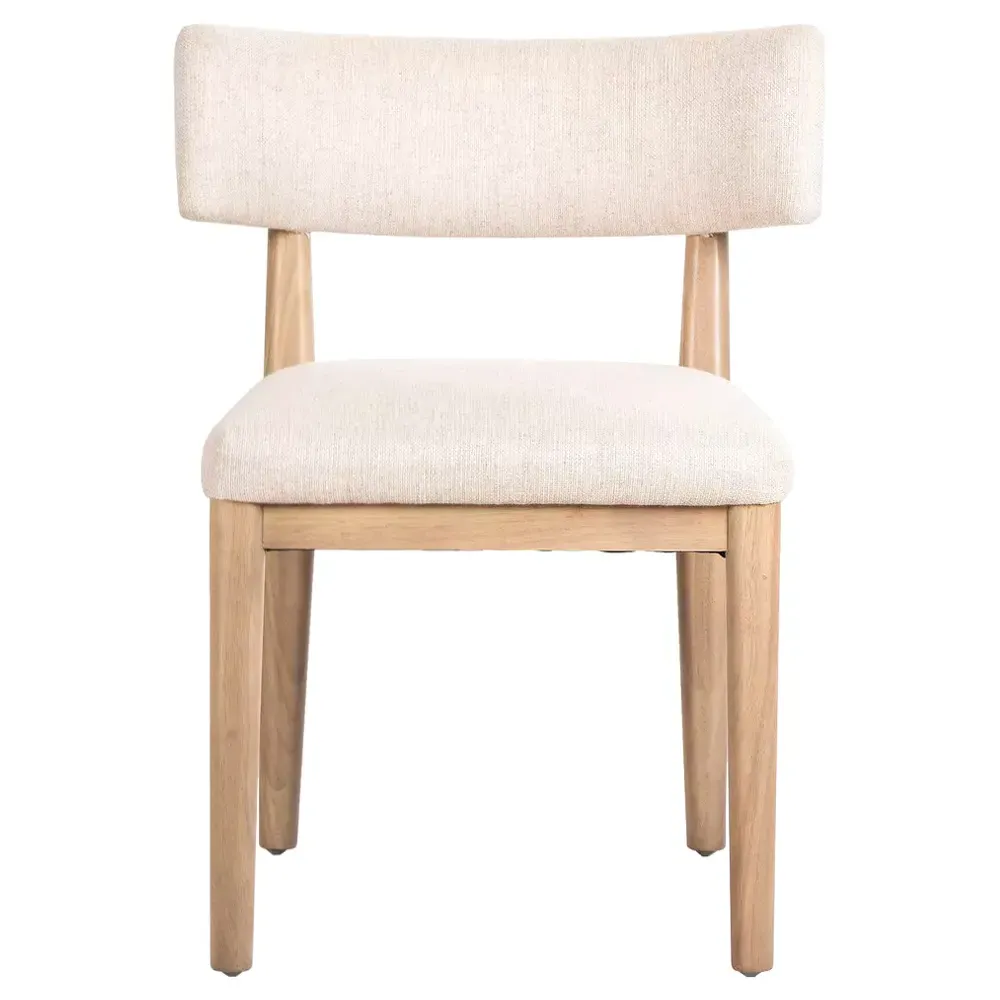 Cerise Upholstered Dining Chair - Cream, Parawood image