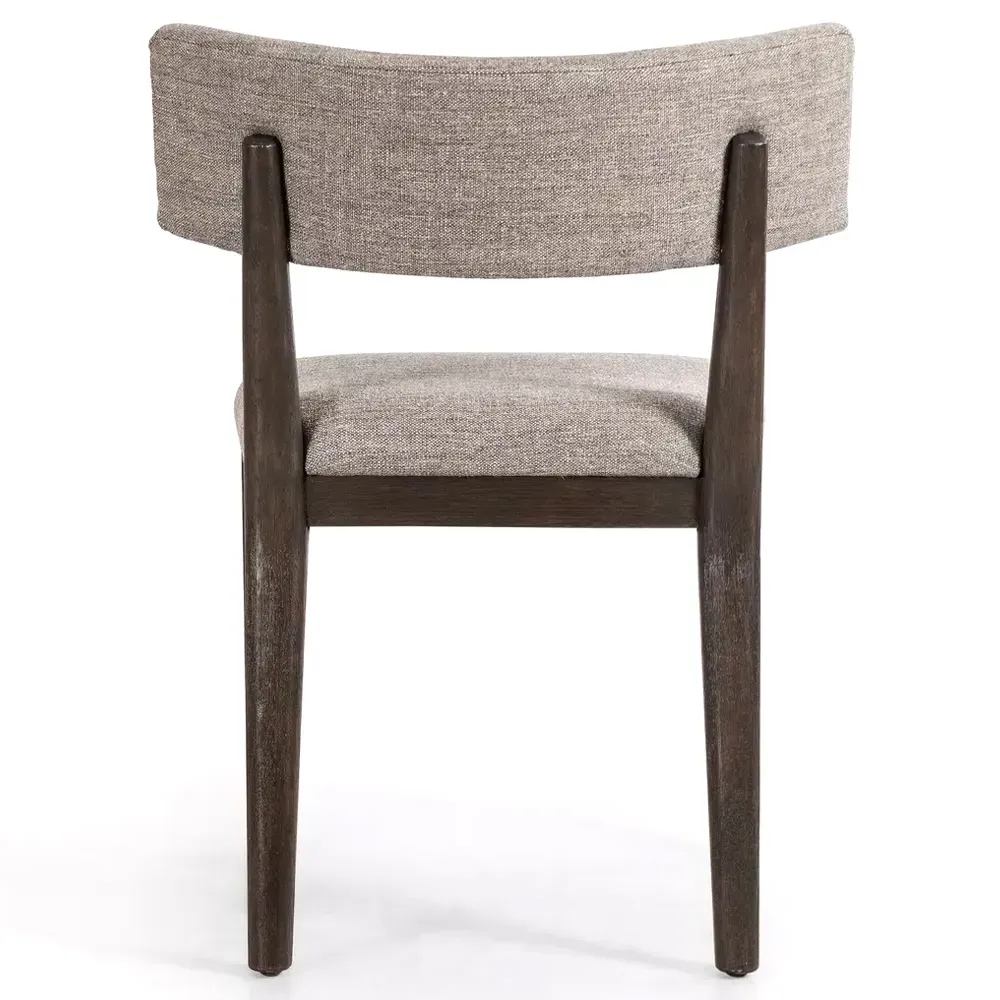 Cerise Upholstered Dining Chair - Grey, Parawood