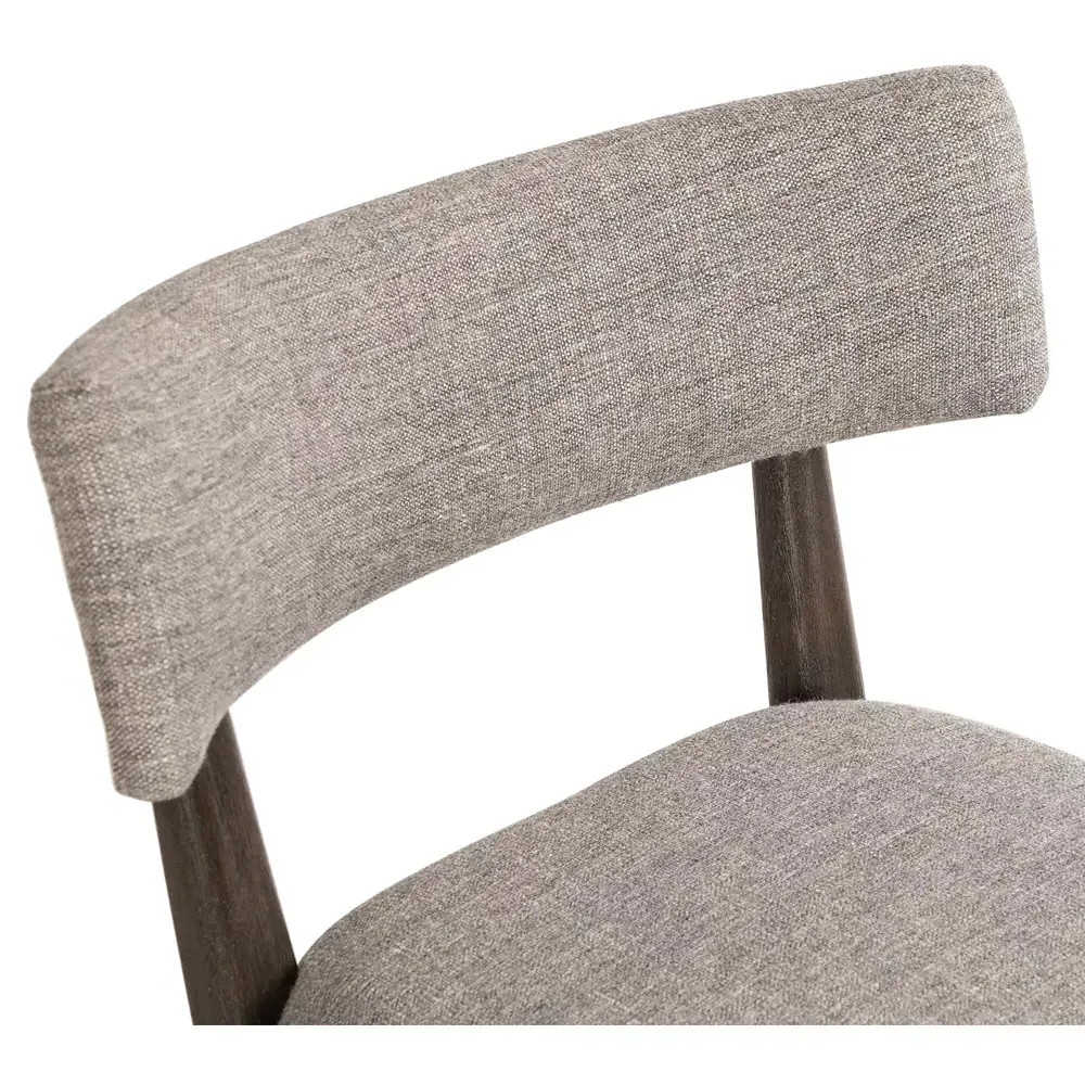 Cerise Upholstered Dining Chair - Grey, Parawood