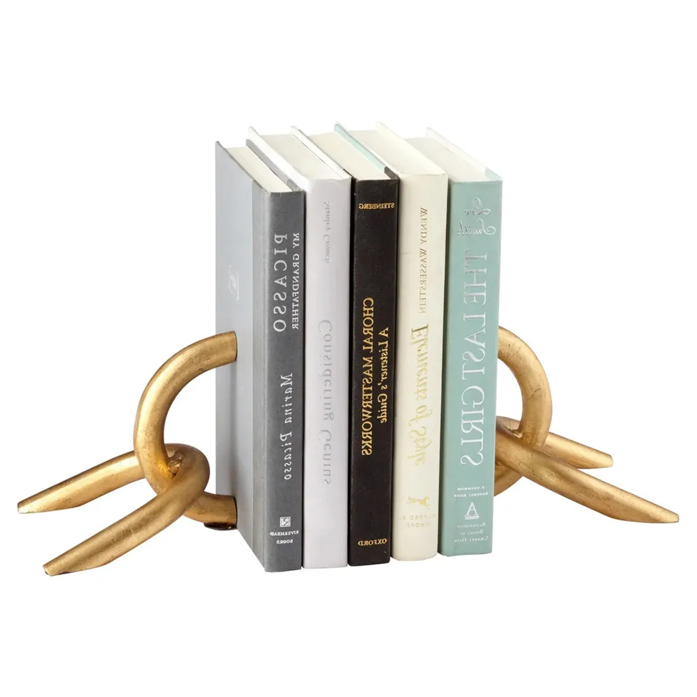 Cesar Chain Bookends - Gold, Iron