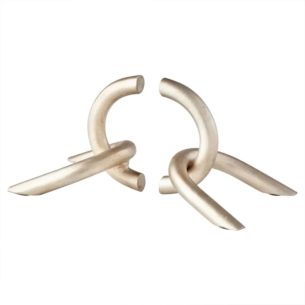 Cesar Chain Bookends - Silver, Iron image