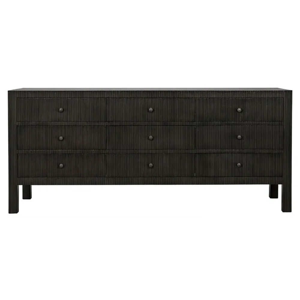 Cevan 9-Drawer Dresser - Pale Black, Mahogany image