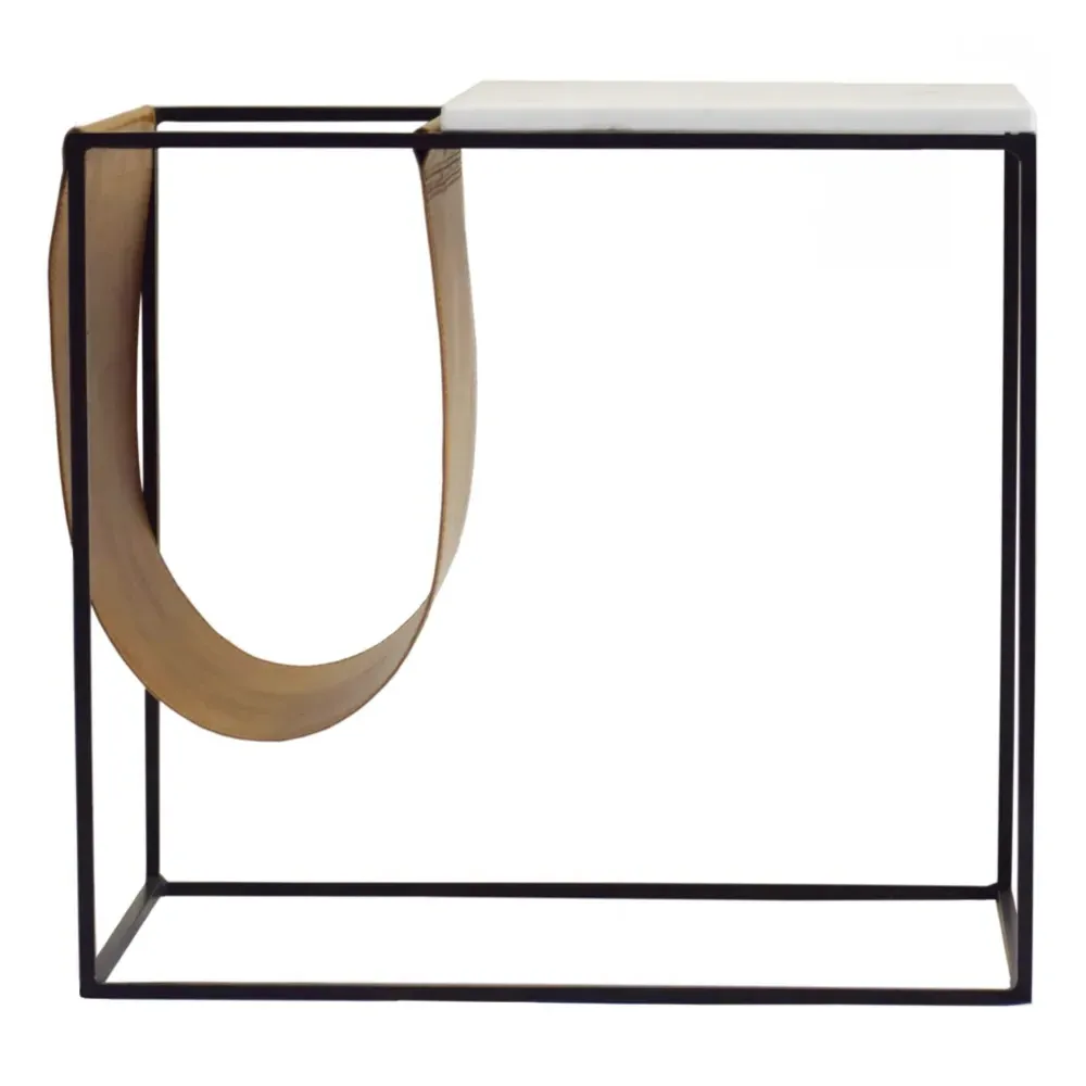 Ceve Sling Magazine Holder - White, Marble image