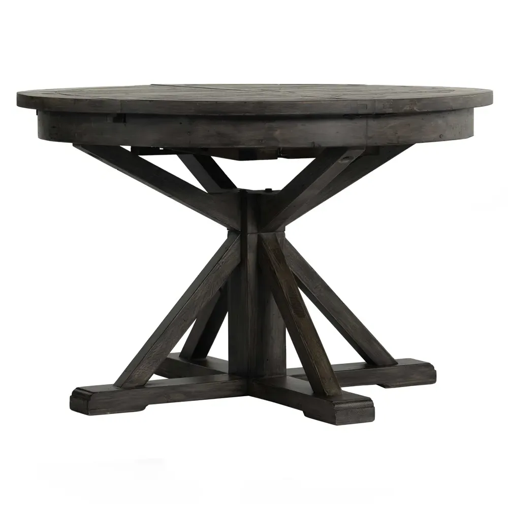 Chabert Extendable Dining Table - Black Olive, Reclaimed Wood image