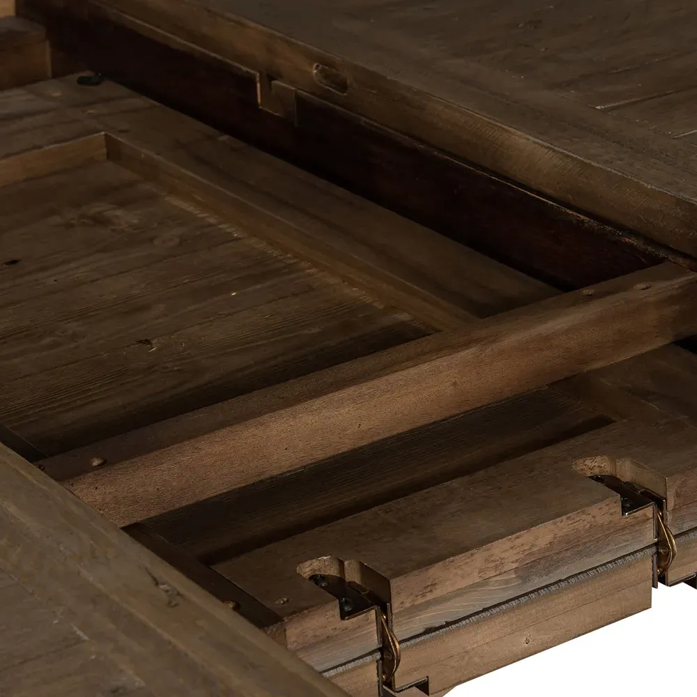 Chabert Large Extendable Dining Table - Sundried Ash, Reclaimed Wood