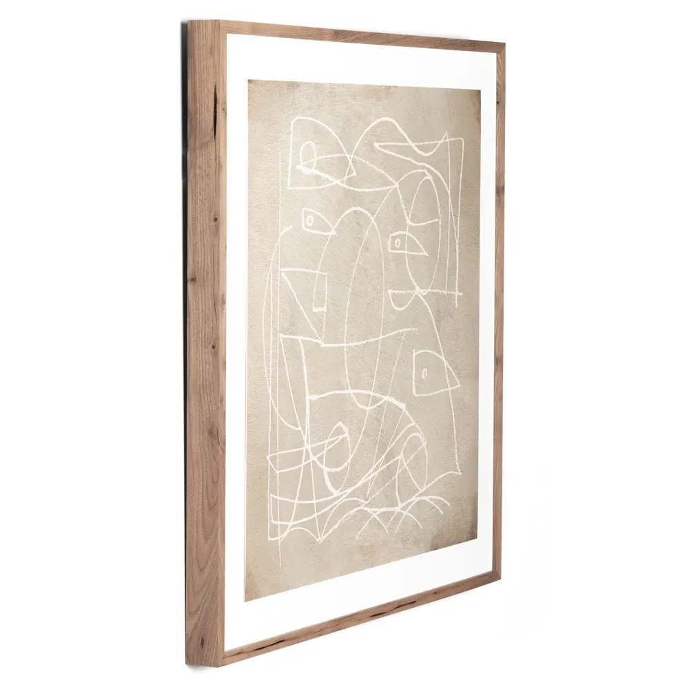 Change Illustration 40x40 Wall Art - Brown, Walnut