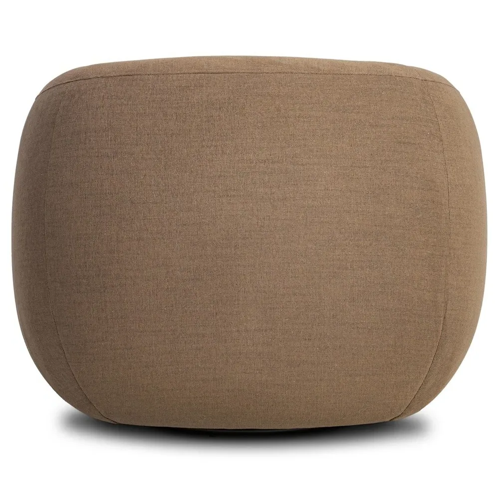 Channing Swivel Barrel Chair - Mushroom, Crypton Fabric