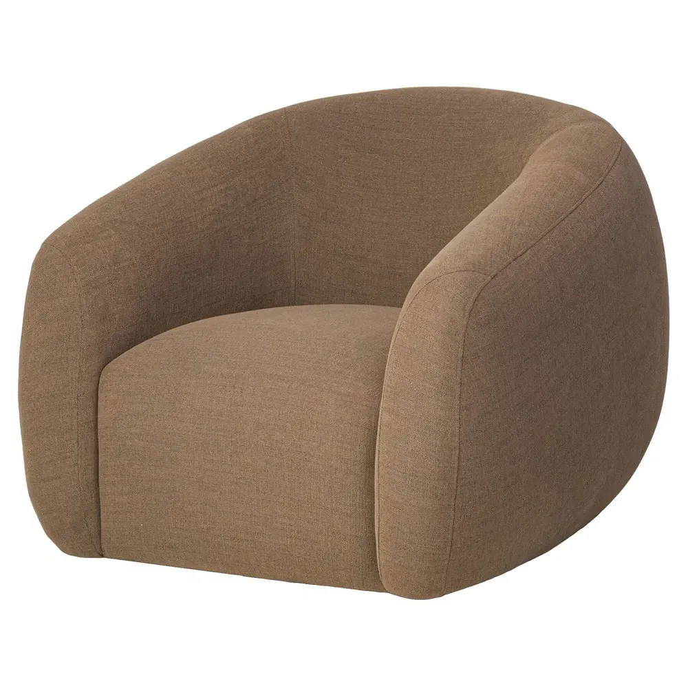 Channing Swivel Barrel Chair - Mushroom, Crypton Fabric image