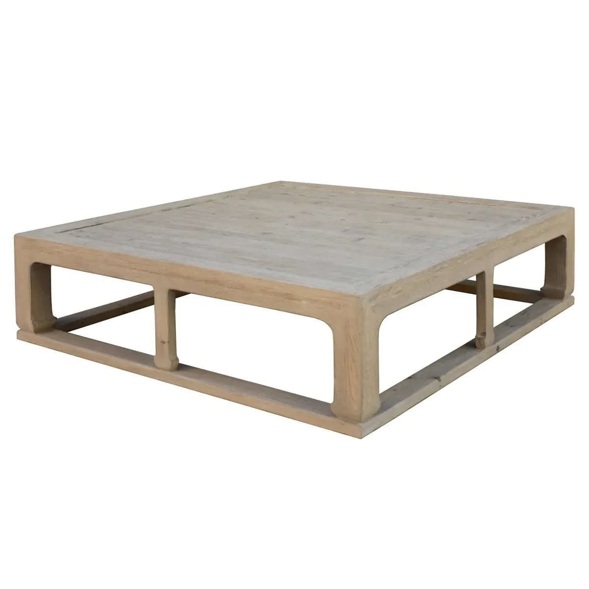 Chantria Square Coffee Table - Brown, Pine Wood