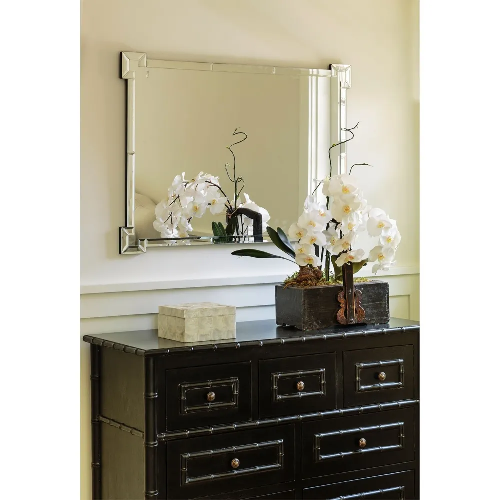 Chaplin Rectangular Wall Mirror - Silver