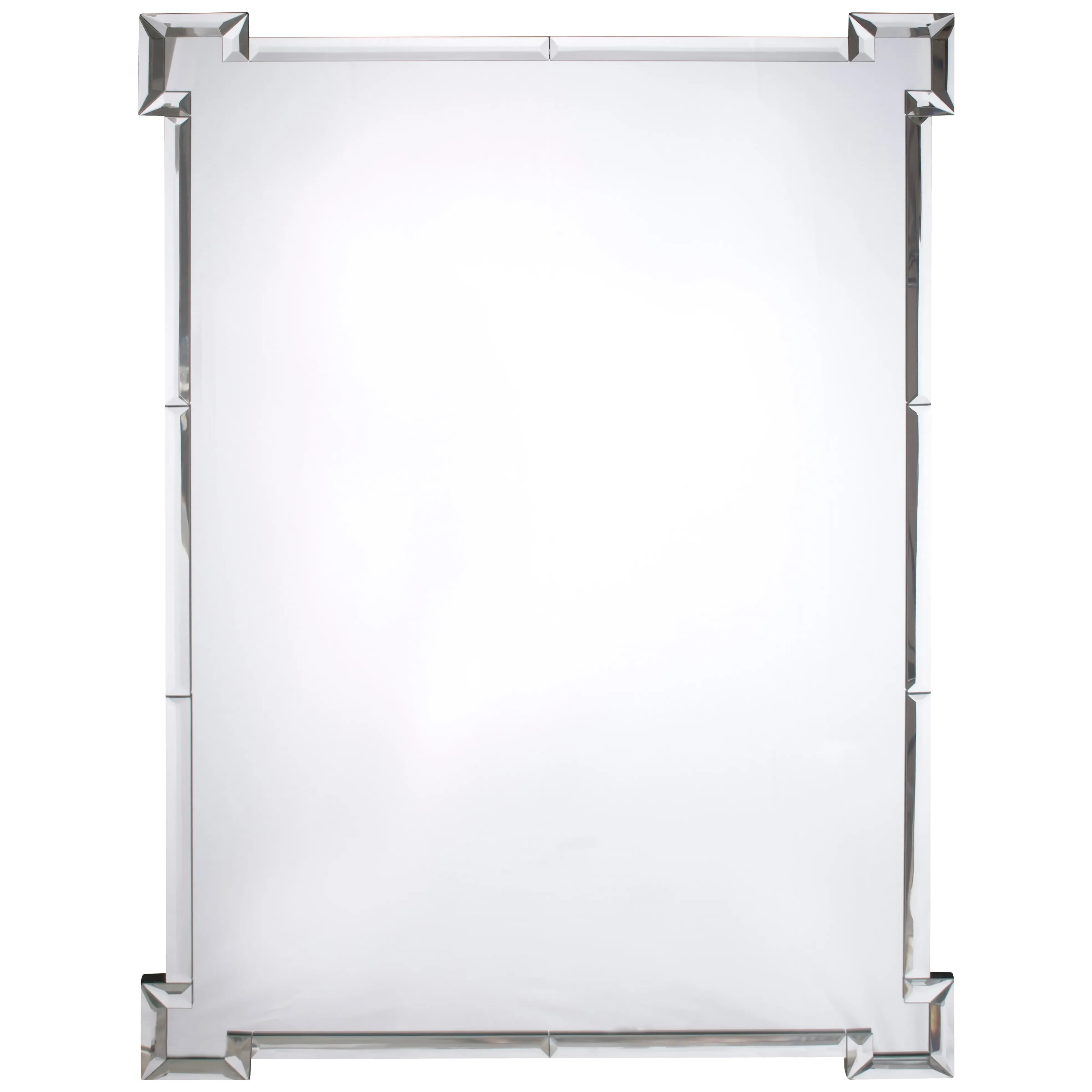 Chaplin Rectangular Wall Mirror - Silver image