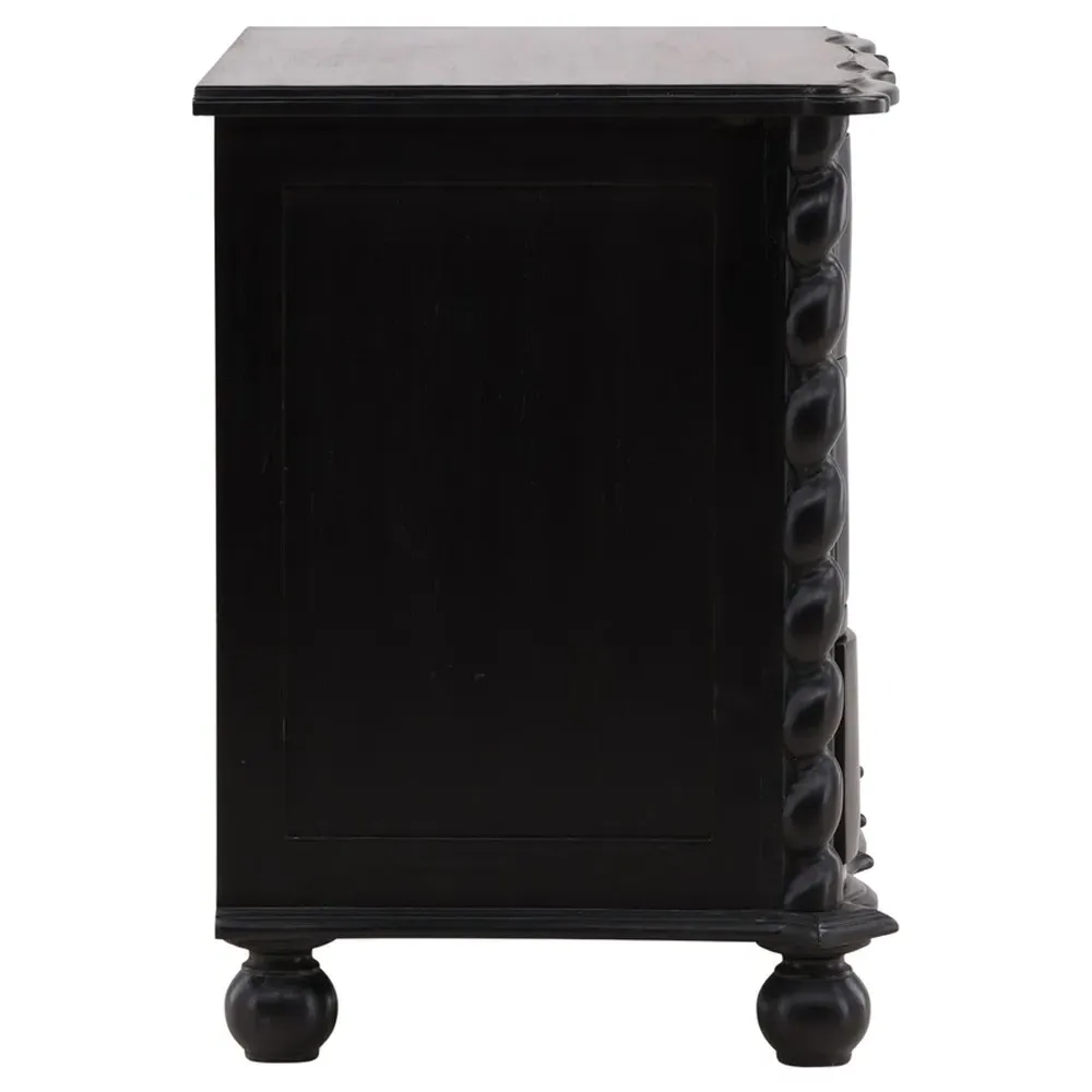 Chardon Bachelor Chest - Black, Mahogany