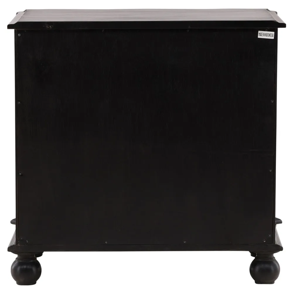 Chardon Bachelor Chest - Black, Mahogany