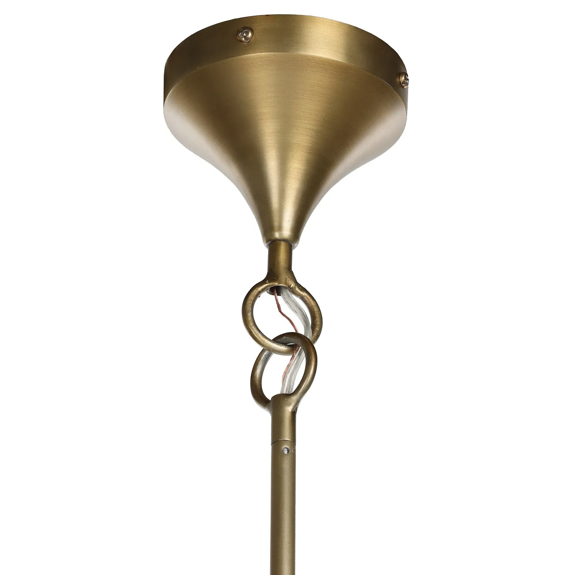 Charisse Globe Chandelier - Aged Brass, Iron