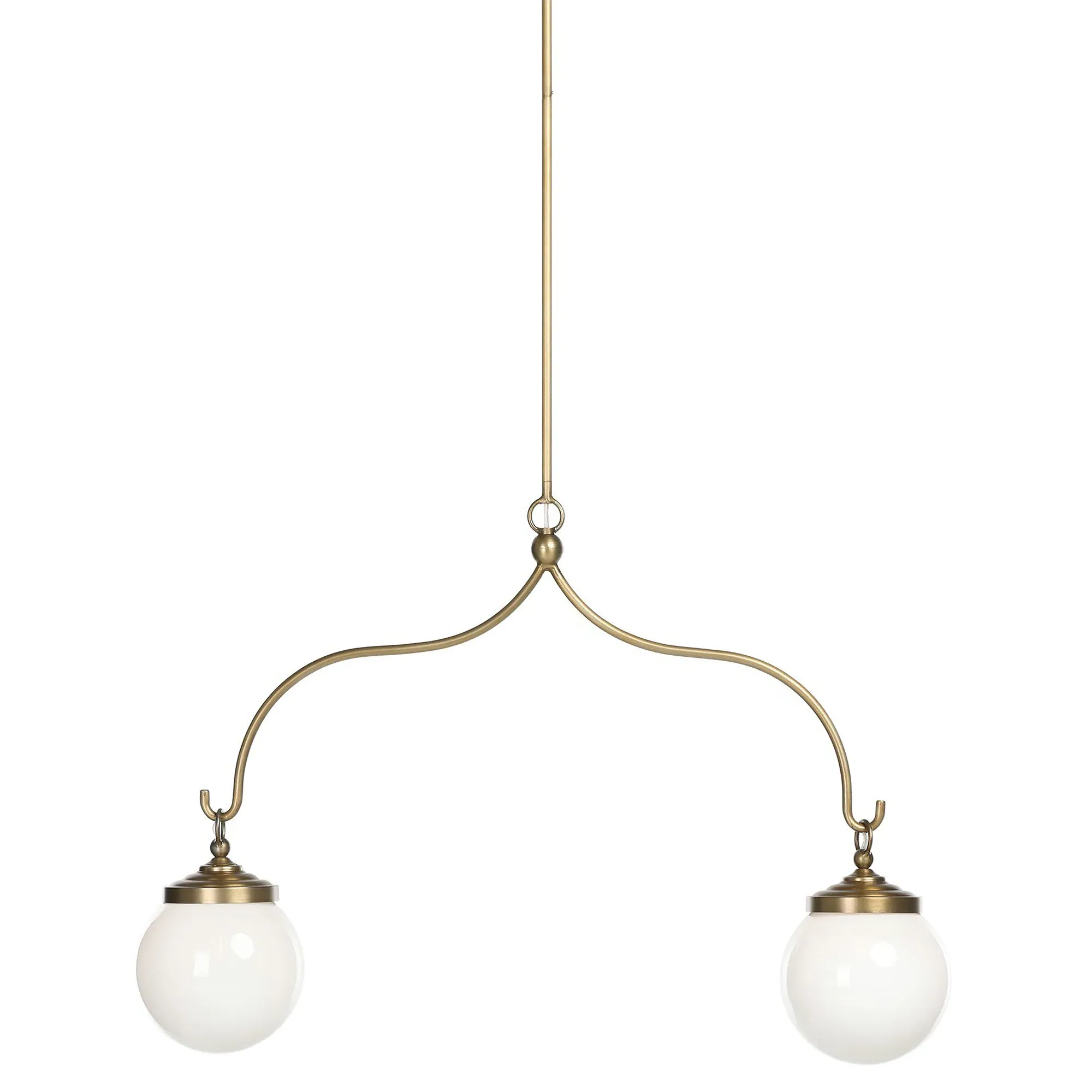 Charisse Globe Chandelier - Aged Brass, Iron image