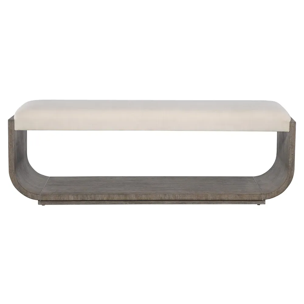 Charlene Bedroom Bench - Cream, Dark Oak image