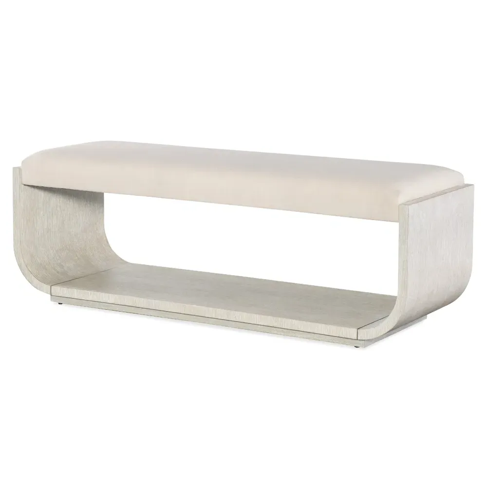 Charlene Bedroom Bench - Cream, Oak